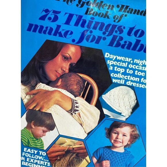Vintage 1973 The Golden Book 75 Things To Make For Babies By Marshall Cavendish - Picture 12 of 12